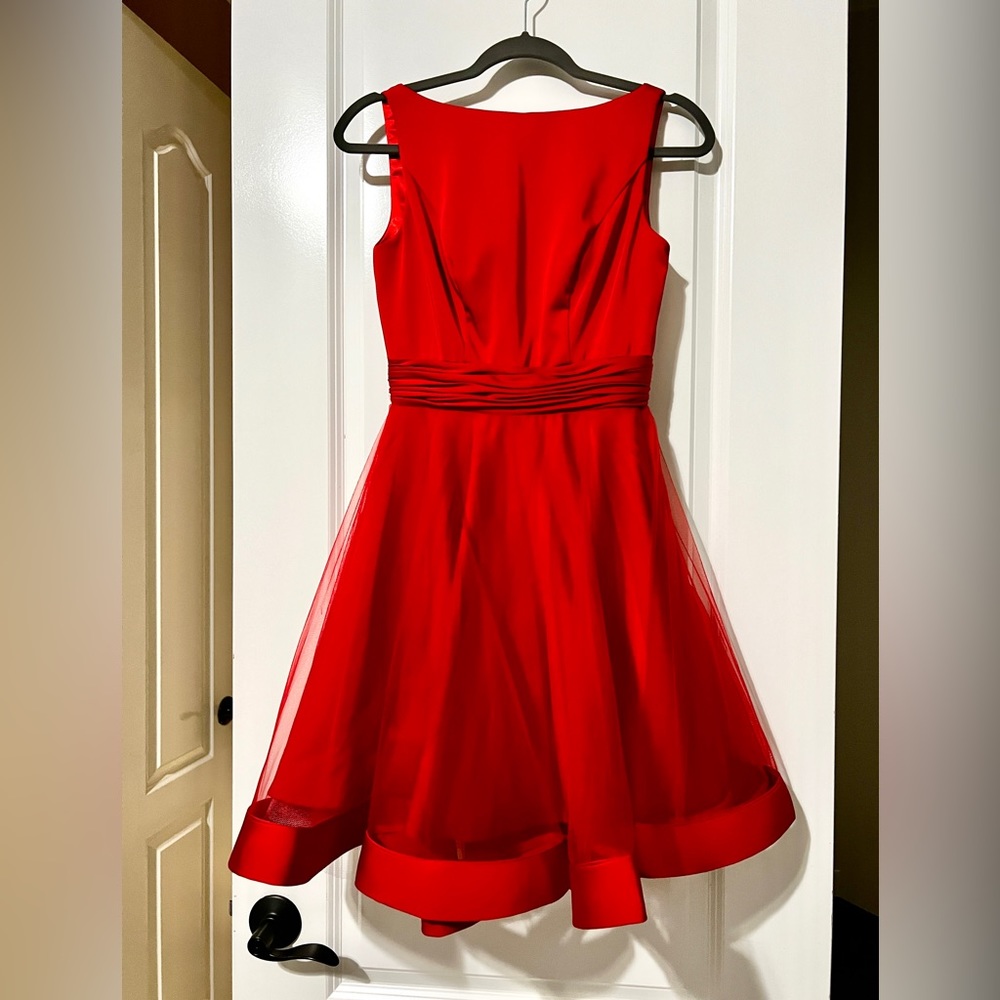 Beautiful Red Ieena for MacDuggal Cocktail Dress